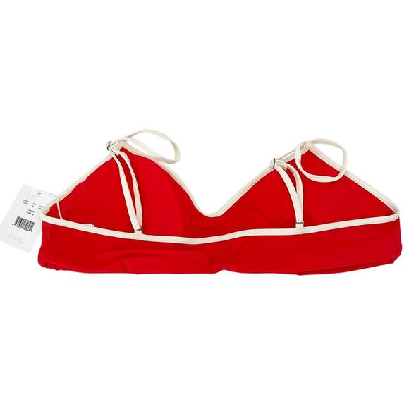 Andie Swim The Bells Bikini Top Red Poppy Size XL New With Tags! - Picture 5 of 5